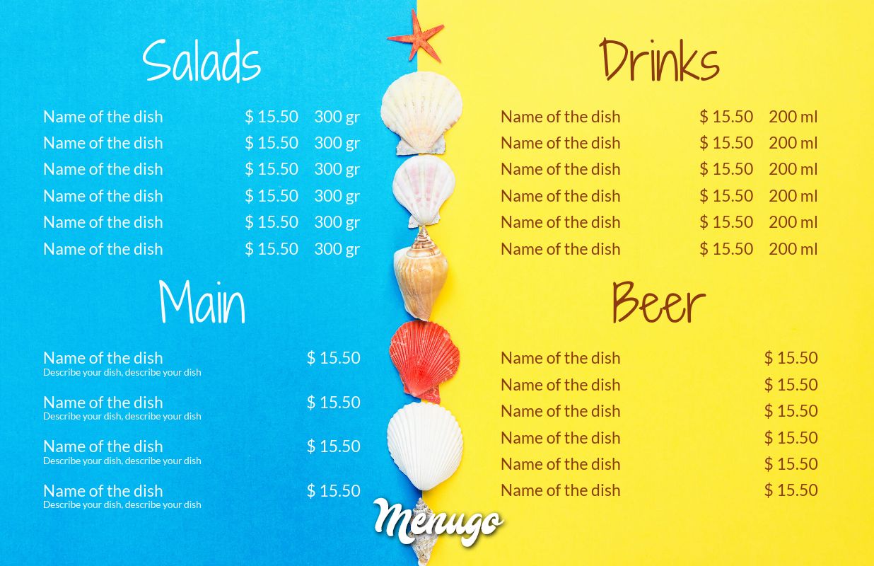 Beach Party Menu Ideas