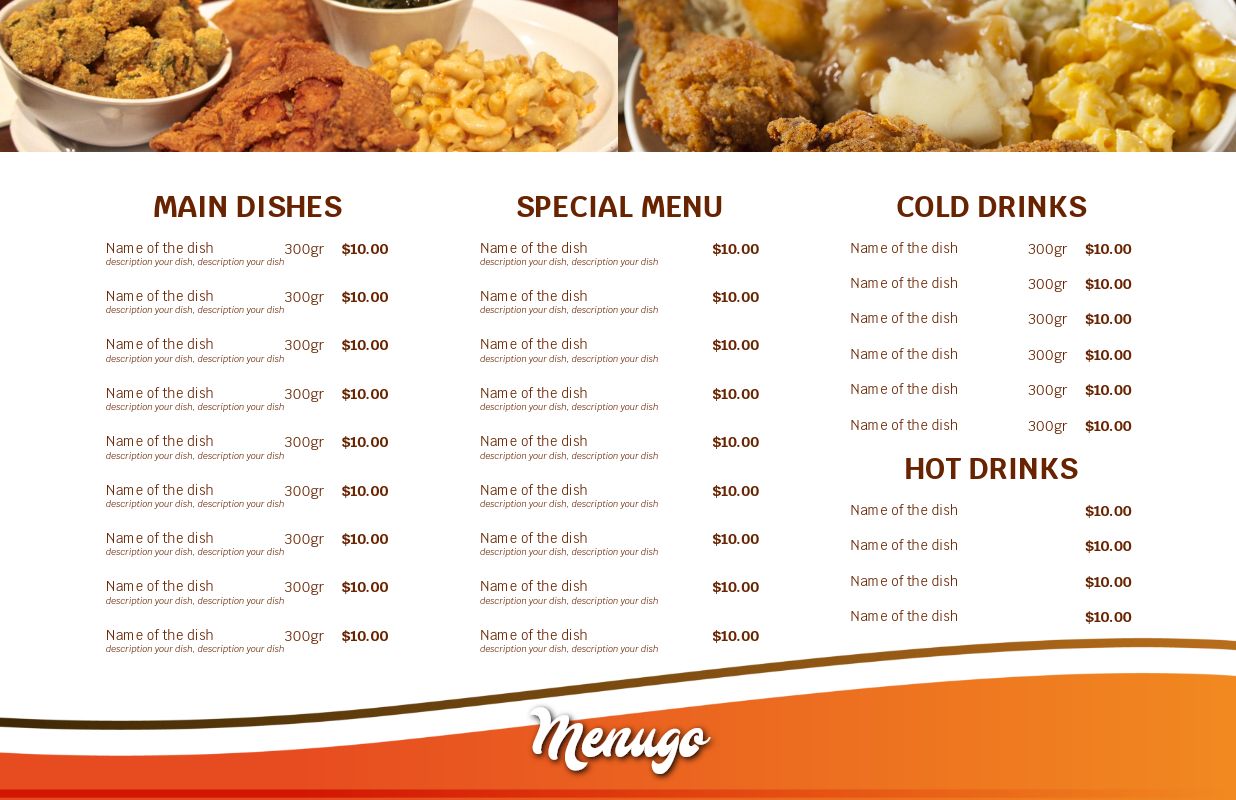 menugo-soul-food-menu-template