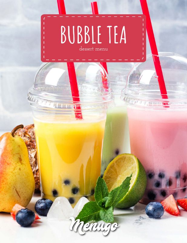 Download Menugo Bubble Tea Menu Template